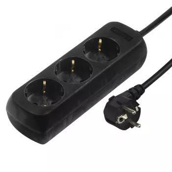 Hama 00108841 Προστασία υπέρτασης Μαύρο 3 υποδοχές AC 230 V 3 m