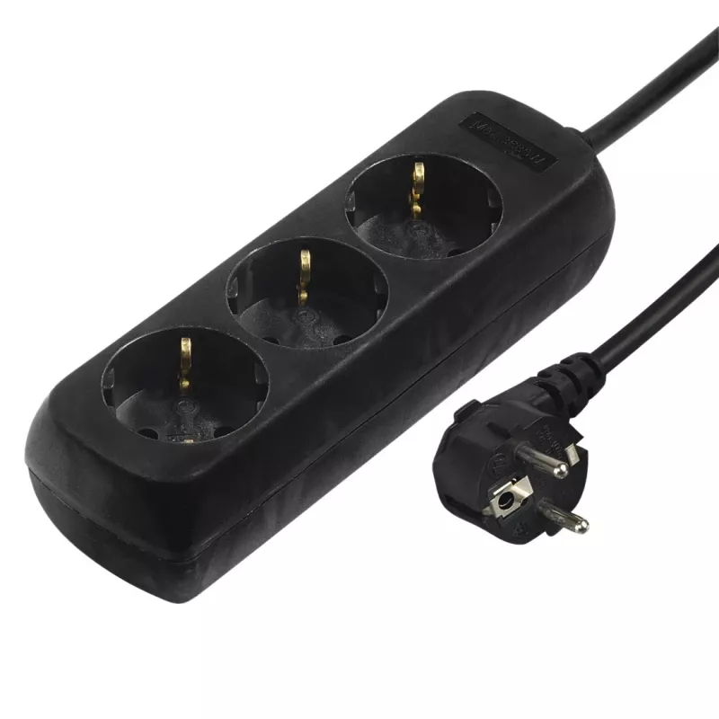 Hama 00108841 Προστασία υπέρτασης Μαύρο 3 υποδοχές AC 230 V 3 m