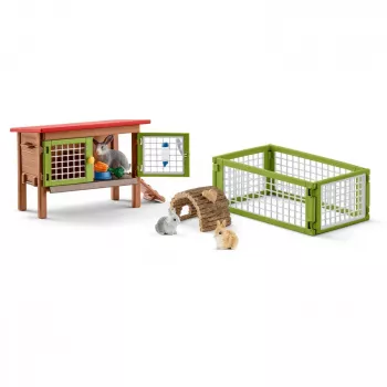 schleich FARM WORLD Κουνελοστάσιο, Αγρόκτημα, Ζώα φάρμας / Παιχνίδι φάρμας, 3 έτη, Πολύχρωμο, Πλαστικό