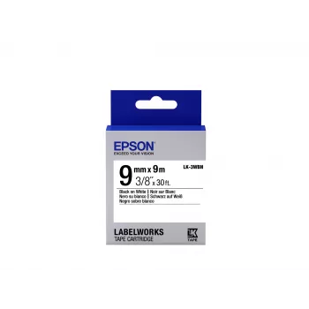 Epson Label Cartridge Standard LK-3WBN μαύρο/λευκό 9mm (9m)