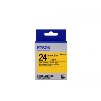 Epson Label Cartridge Pastel LK-6YBP μαύρο/κίτρινο 24mm (9m)