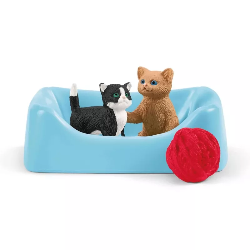 Playset Schleich FARM WORLD διασκέδαση για γλυκά γατάκια