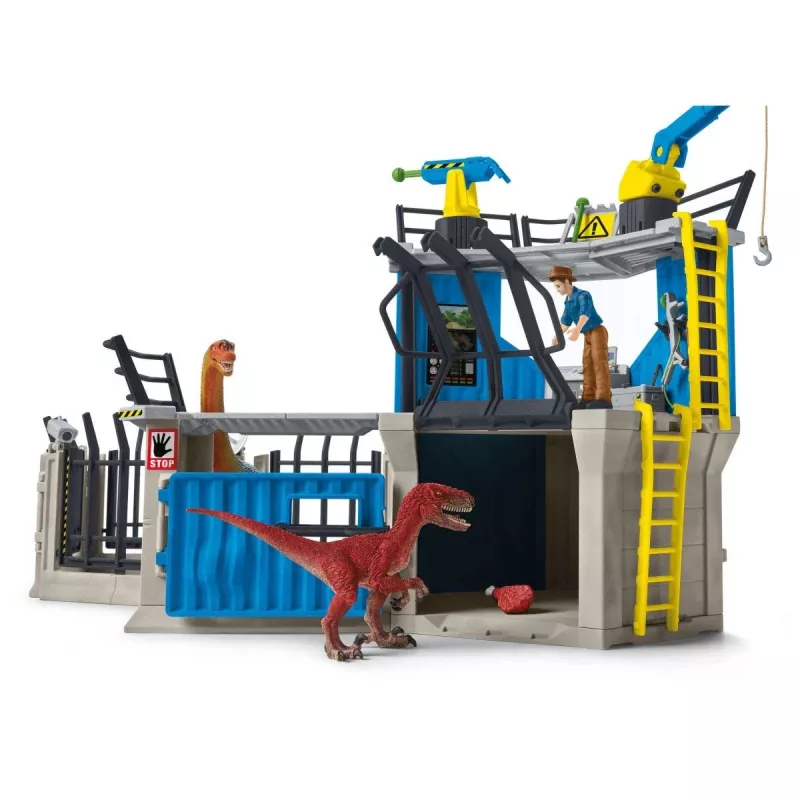Σετ παιχνιδιού δεινοσαύρων Schleich Μεγάλος ερευνητικός σταθμός δεινοσαύρων