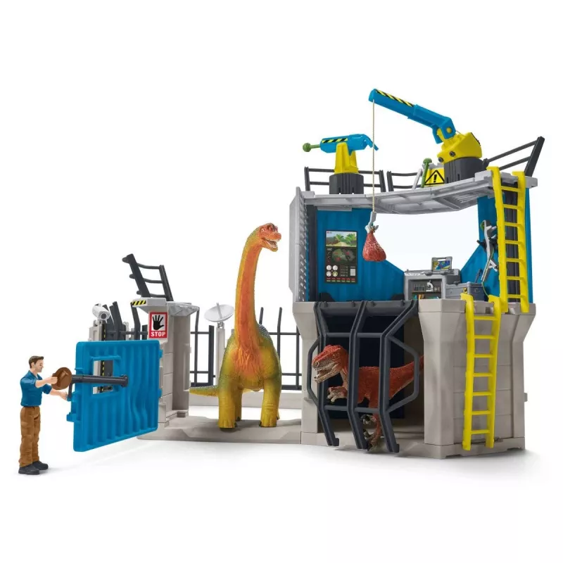 Σετ παιχνιδιού δεινοσαύρων Schleich Μεγάλος ερευνητικός σταθμός δεινοσαύρων