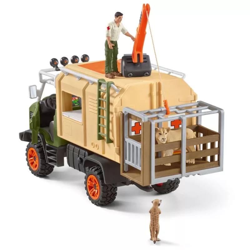 Μεγάλο φορτηγό διάσωσης ζώων Schleich WILD LIFE 42475