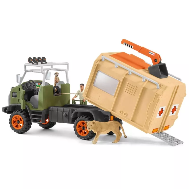 Μεγάλο φορτηγό διάσωσης ζώων Schleich WILD LIFE 42475