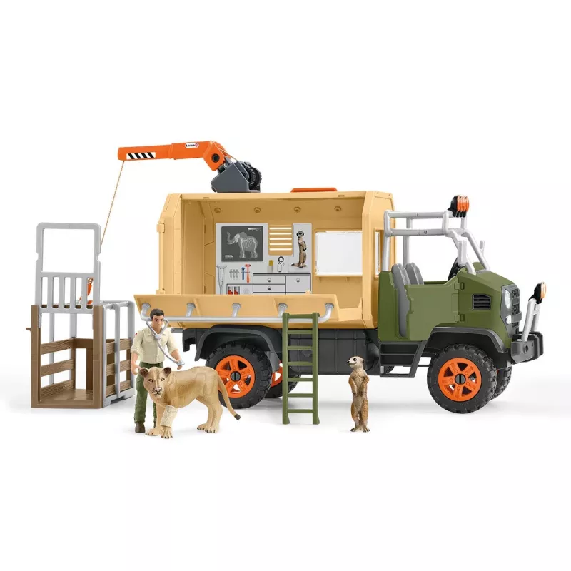 Μεγάλο φορτηγό διάσωσης ζώων Schleich WILD LIFE 42475