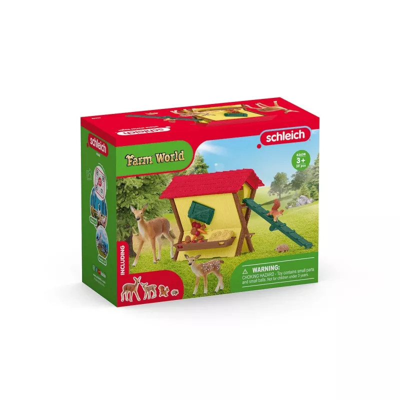 Σετ δασικών ζώων Schleich 42658S Πολύχρωμα αξεσουάρ ταΐσματος