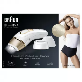 Braun Silk-expert Pro 5 PL5243 Intense Pulsed Light (IPL) Χρυσό, Λευκό