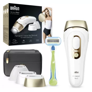 Braun Silk-expert Pro 5 PL5243 Intense Pulsed Light (IPL) Χρυσό, Λευκό