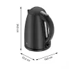 WMF Stelio 0413020072 βραστήρας 1,7 l 2400 W μαύρο
