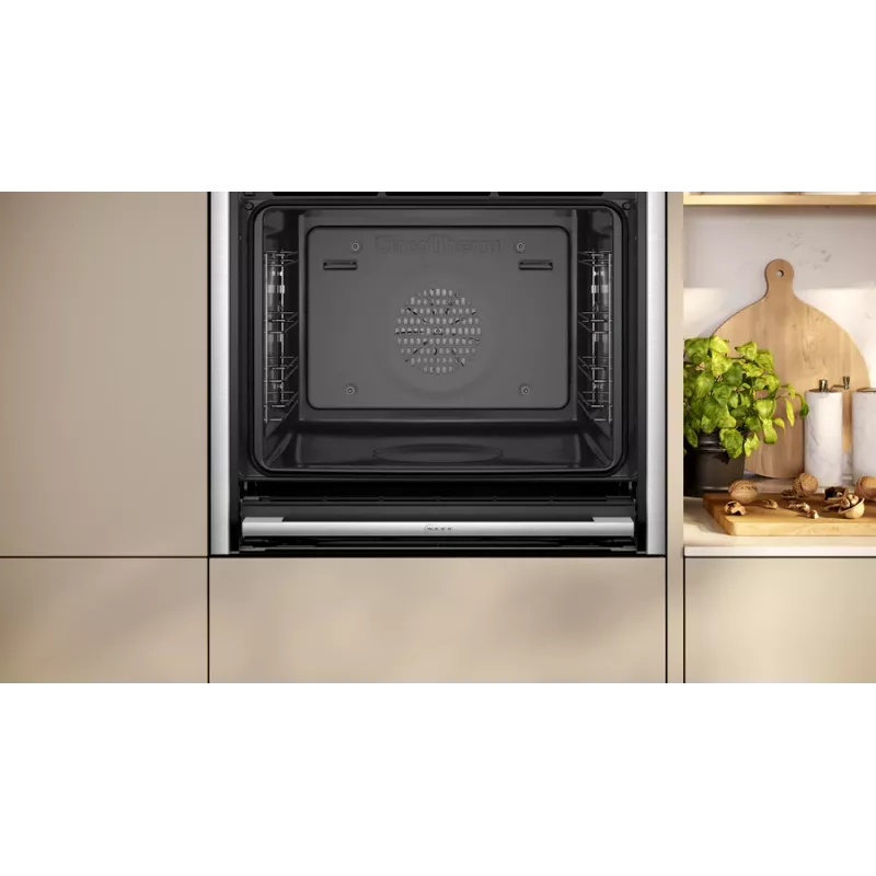 Neff N 90 B64FT33N0 Φούρνος 71 L Μαύρο, Ανοξείδωτο χάλυβα