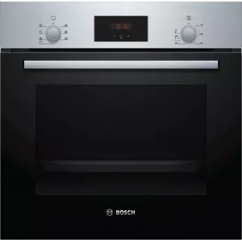 Bosch Serie 2 HBF133BR0 Φούρνος 66 L Μαύρο, Ανοξείδωτο χάλυβα