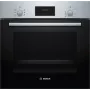 Bosch Serie 2 HBF133BR0 Φούρνος 66 L Μαύρο, Ανοξείδωτο χάλυβα