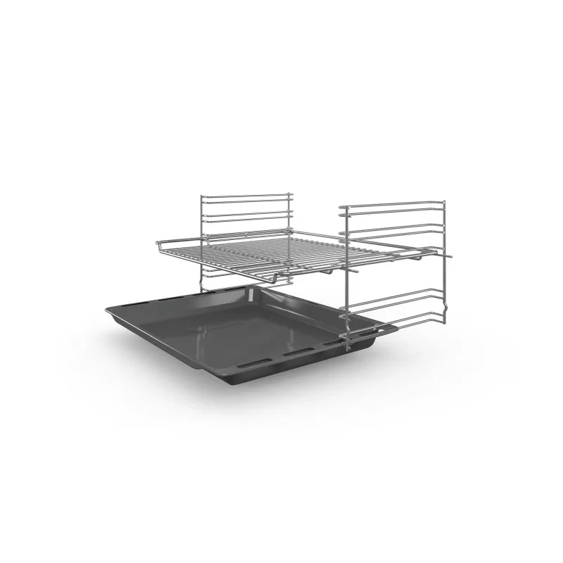 Bosch Serie 2 HBF133BR0 Φούρνος 66 L Μαύρο, Ανοξείδωτο χάλυβα