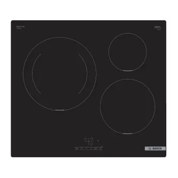 Bosch Serie 4 PUJ611BB5E Εστία Μαύρο Εντοιχιζόμενη 60 cm Επαγωγική εστία με ζώνες 3 Ζώνη(-ες)