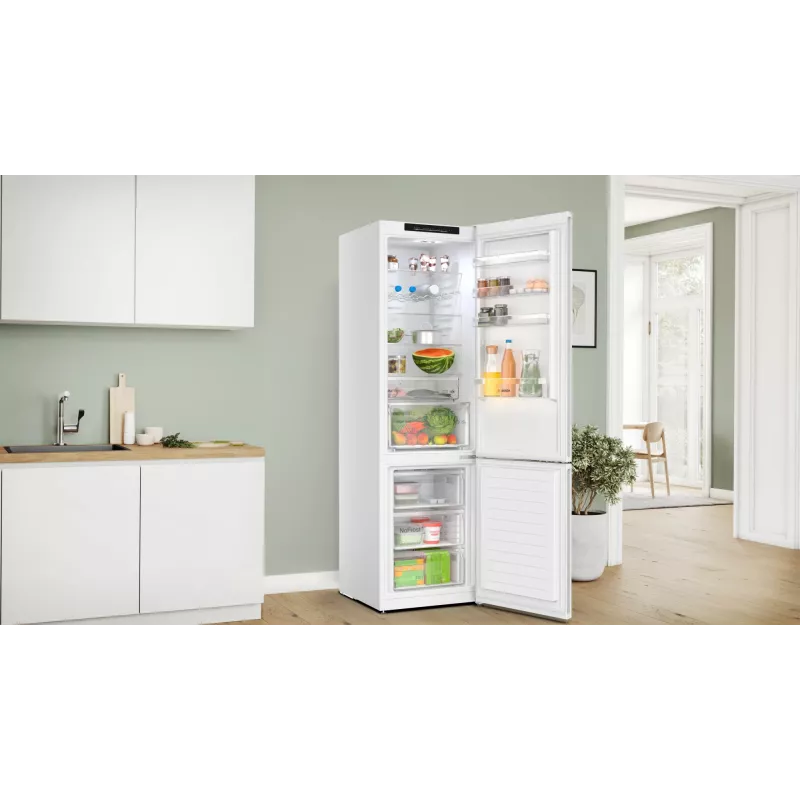 Bosch Serie 4 KGN392WCF Ψυγειοκαταψύκτης Ελεύθερος 363 L Λευκό
