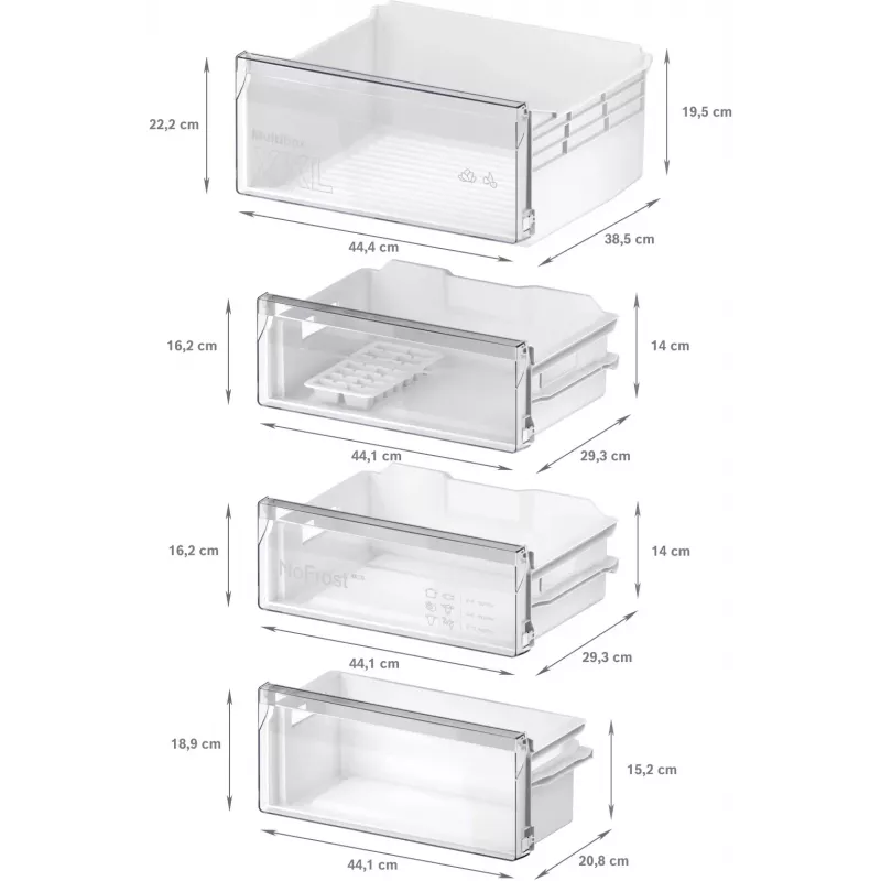 Bosch Serie 2 KIN96NSE0 Ψυγειοκαταψύκτης Εντοιχιζόμενος 290 L Λευκό