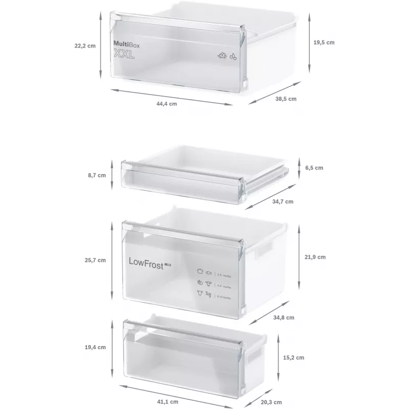 Bosch Serie 2 KIV865SE0 Ψυγειοκαταψύκτης Εντοιχιζόμενος 267 L Λευκό