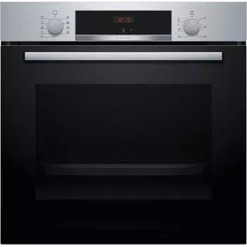Bosch Serie 4 HBA514BS3 Φούρνος 71 L 3400 W Μαύρο, Ανοξείδωτο ατσάλι
