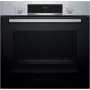 Bosch Serie 4 HBA514BS3 Φούρνος 71 L 3400 W Μαύρο, Ανοξείδωτο ατσάλι