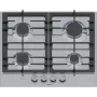 Bosch Serie 6 PCP6A5I90 Εστία Ανοξείδωτο ατσάλι Εντοιχιζόμενη 60 cm Αέριο 4 Ζώνη(-ες)