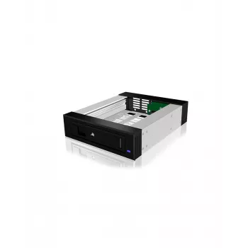 ICY BOX Carrier IB-129SSK-B Θήκη σκληρού δίσκου Αλουμίνιο, Μαύρο 2,5/3,5 ίντσες