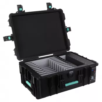 DEQSTER 10-744120 φορητός φορτιστής tablet μαύρο AC ταχεία φόρτιση εσωτερικού χώρου, εξωτερικού χώρου