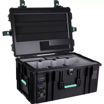 DEQSTER 10-744118 φορητός φορτιστής tablet μαύρο, τυρκουάζ AC Indoor, Outdoor