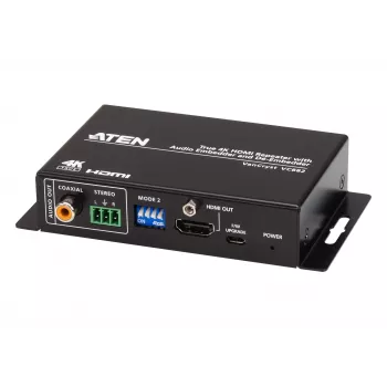 ATEN True 4K HDMI Repeater με Audio-Embedder και De-Embedder