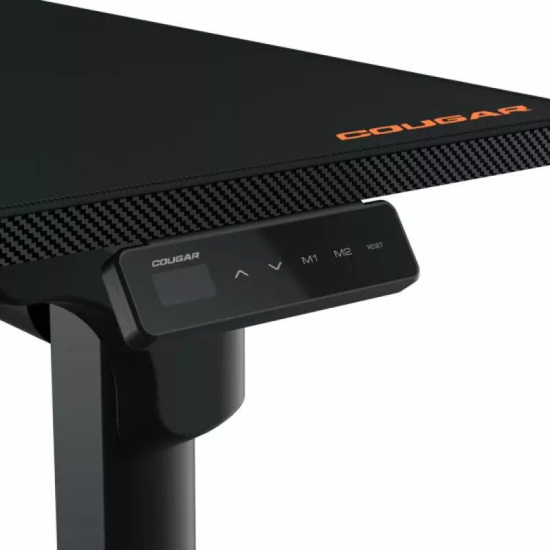 Γραφείο gaming COUGAR E-GRAV 160 μαύρο ορθογώνιο ανθρακονήματα 160x75 cm