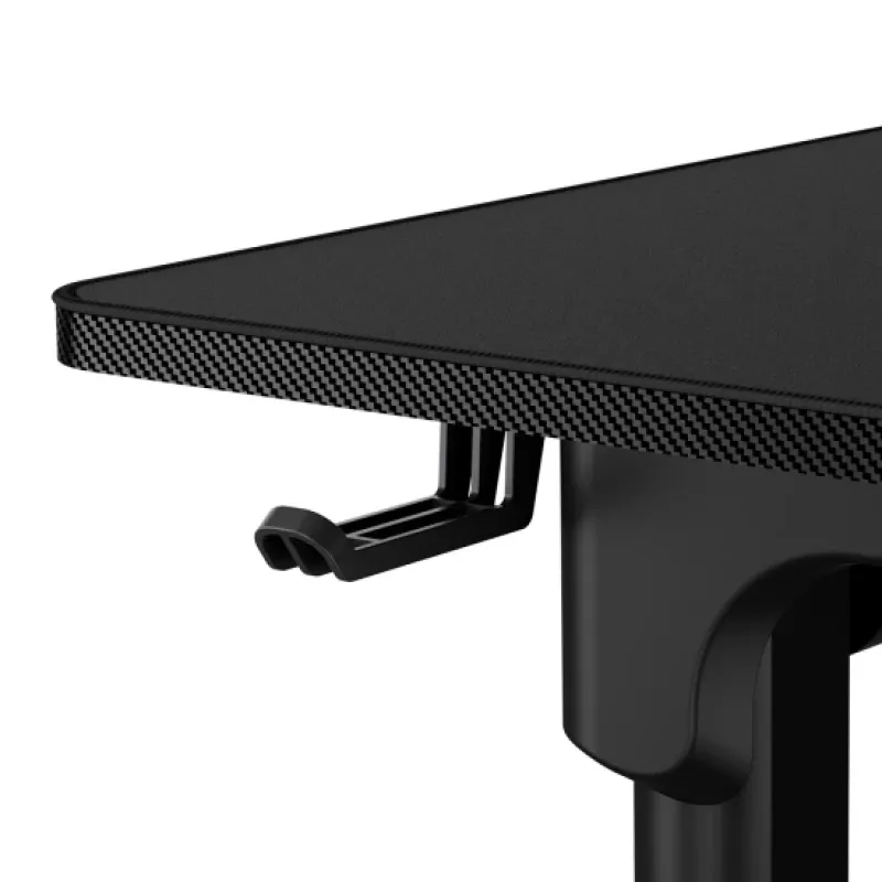 Γραφείο gaming COUGAR E-GRAV 160 μαύρο ορθογώνιο ανθρακονήματα 160x75 cm