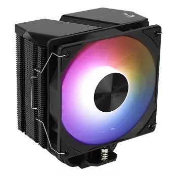 Ψύκτρα αέρα AEROCOOL Rime 4 120 mm ανεμιστήρας με υδραυλικό ρουλεμάν, 4 heatpipes, TDP 230 W, μαύρο