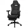 Aerocool ROYALASHBK Premium εργονομική καρέκλα gaming με υποπόδιο Aeroweave τεχνολογία μαύρο