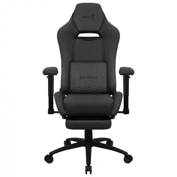Aerocool ROYALASHBK Premium εργονομική καρέκλα gaming με υποπόδιο Aeroweave τεχνολογία μαύρο