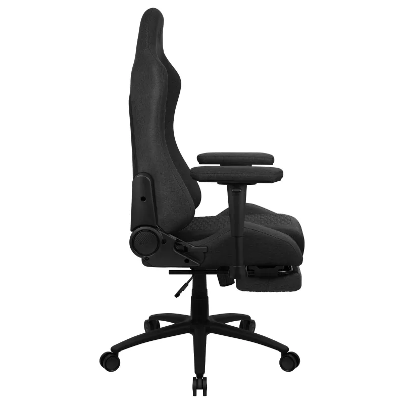 Aerocool ROYALASHBK Premium εργονομική καρέκλα gaming με υποπόδιο Aeroweave τεχνολογία μαύρο