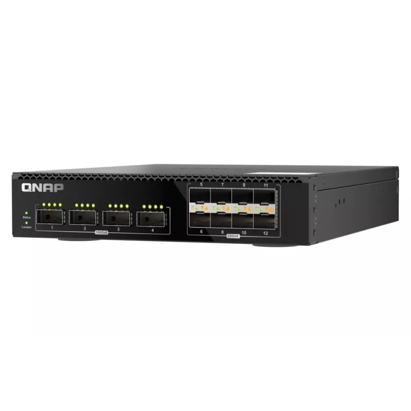 QNAP QSW-M7308R-4X διακόπτης δικτύου Managed L3 1U μαύρο