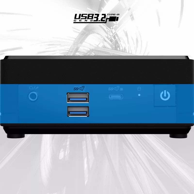 MSI Cubi N ADL-006DE Intel® N N200 4 GB DDR4-SDRAM 128 GB SSD Windows 11 Pro Mini PC μαύρο