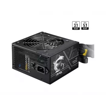 Τροφοδοτικό MSI MAG A750BN PCIE5 II 750 W, 24-pin ATX, Non-Modular, 80 PLUS Bronze, 120 mm ανεμιστήρας, Μαύρο