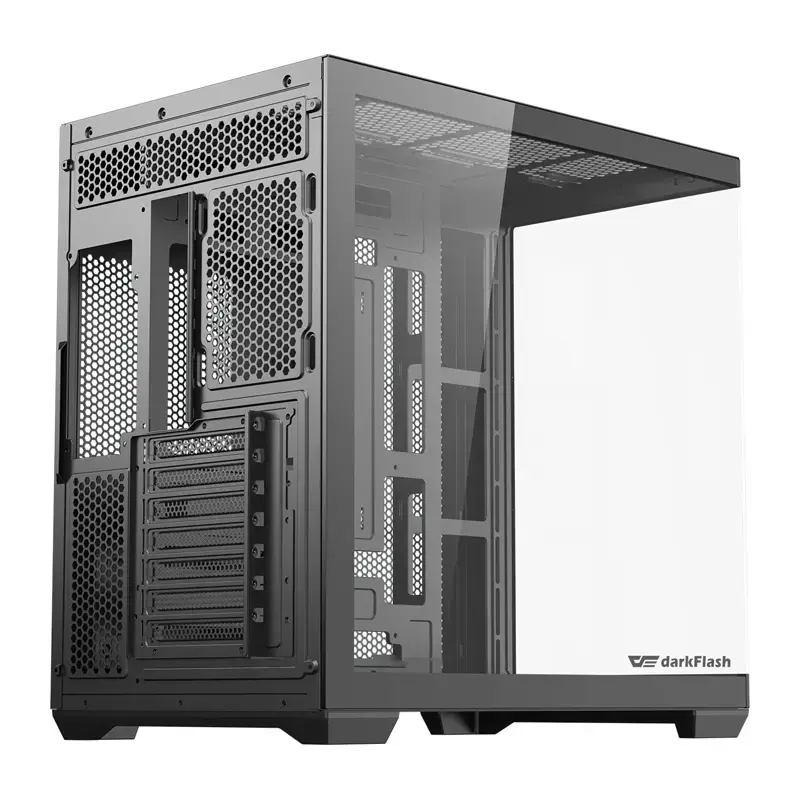 Κουτί υπολογιστή Darkflash C280 (μαύρο) – Mid-Tower συμβατό με ATX, μπροστινό πάνελ mesh
