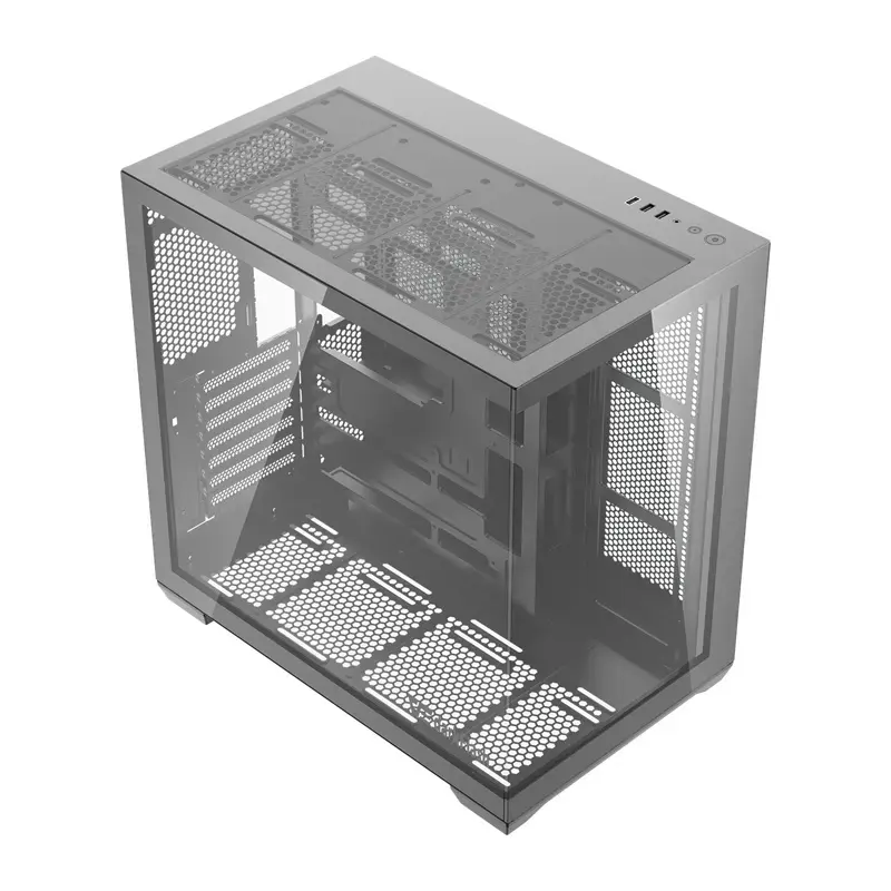 Κουτί υπολογιστή Darkflash C280 (μαύρο) – Mid-Tower συμβατό με ATX, μπροστινό πάνελ mesh