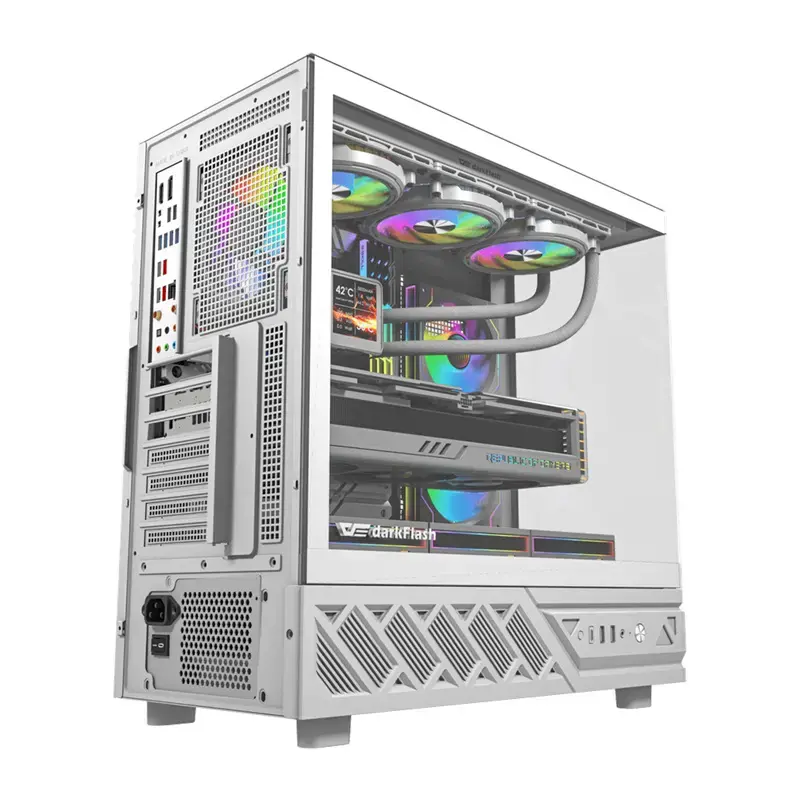 Κουτί υπολογιστή DarkFlash DS950 (λευκό) — Κουτί Mid-Tower συμβατό με ATX