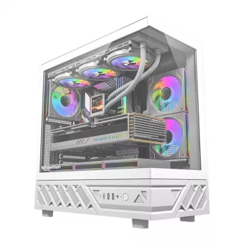 Κουτί υπολογιστή DarkFlash DS950 (λευκό) — Κουτί Mid-Tower συμβατό με ATX