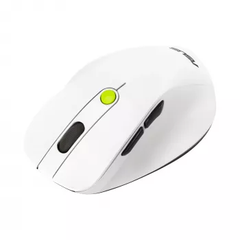 Ποντίκι ASUS MD105 /VT-GN — για δεξιόχειρες RF wireless + Bluetooth, 2400 DPI, Ροδέλα κύλισης, με μπαταρία, λευκό/πράσινο