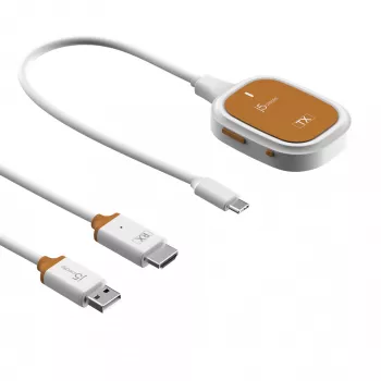 j5create ScreenCast FHD USB-C Wireless Display Extender, Dongle, USB, USB Type-C, Λευκό, 1 A, 0 - 40 °C