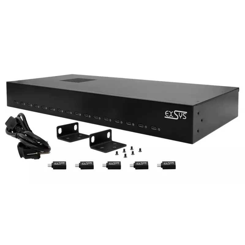 Φορτιστής για φορητές συσκευές EXSYS EX-11016 Universal Μαύρο AC γρήγορη φόρτιση