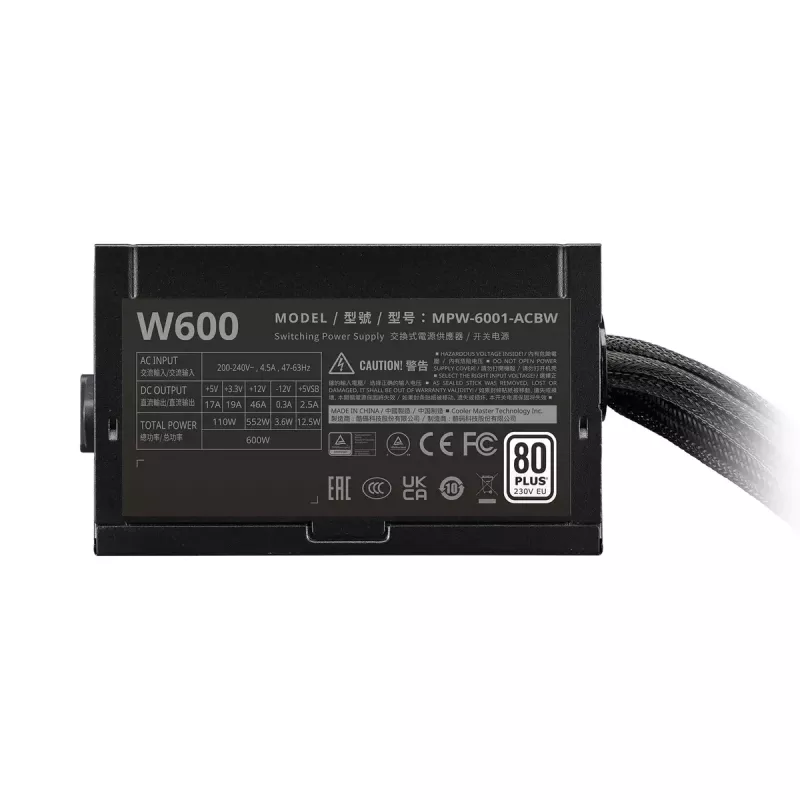 Τροφοδοτικό Cooler Master ELITE NEX White 600W