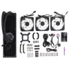 Σετ υδρόψυξης Cooler Master MasterLiquid 360 ATMOS 12 cm Μαύρο