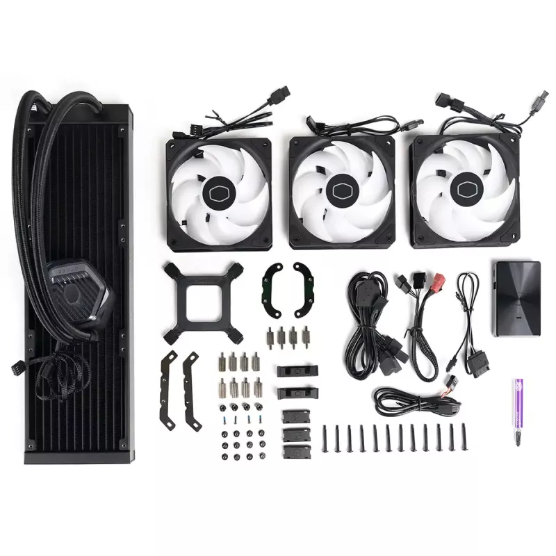 Σετ υδρόψυξης Cooler Master MasterLiquid 360 ATMOS 12 cm Μαύρο