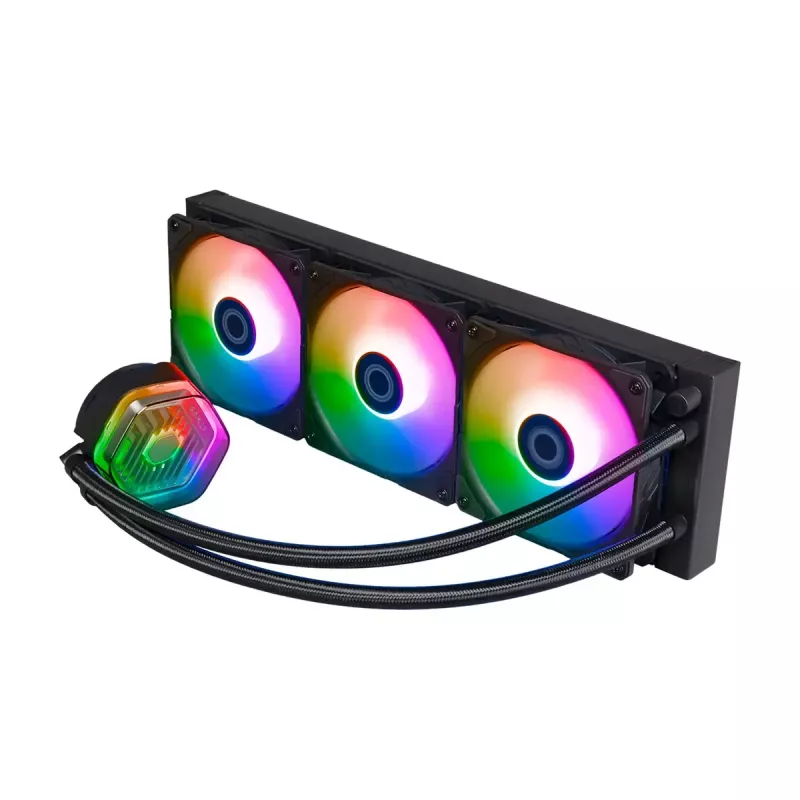 Σετ υδρόψυξης Cooler Master MasterLiquid 360 ATMOS 12 cm Μαύρο